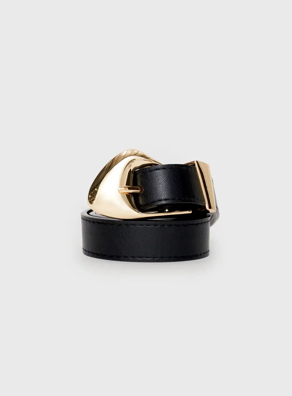 Versatile Buckle Faux Leather Belt