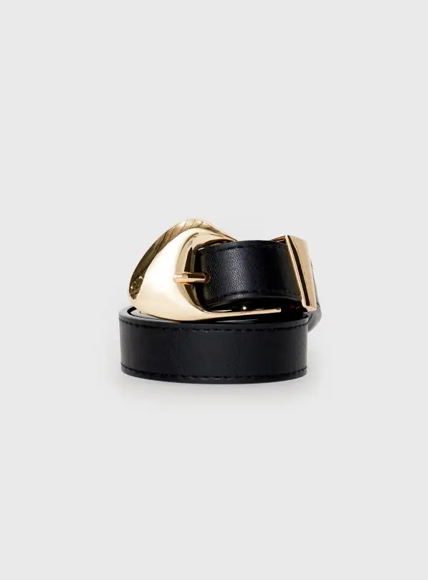 Versatile Buckle Faux Leather Belt