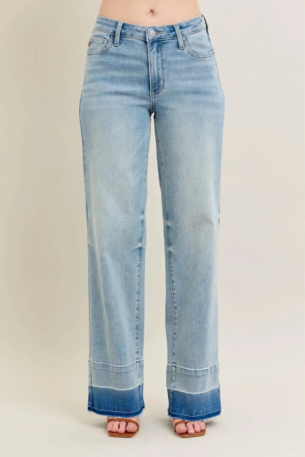 Subtle Texture Knit Denim Jeans