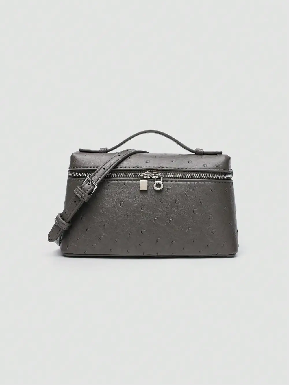 Litchi Grain PU Square Shoulder Bag