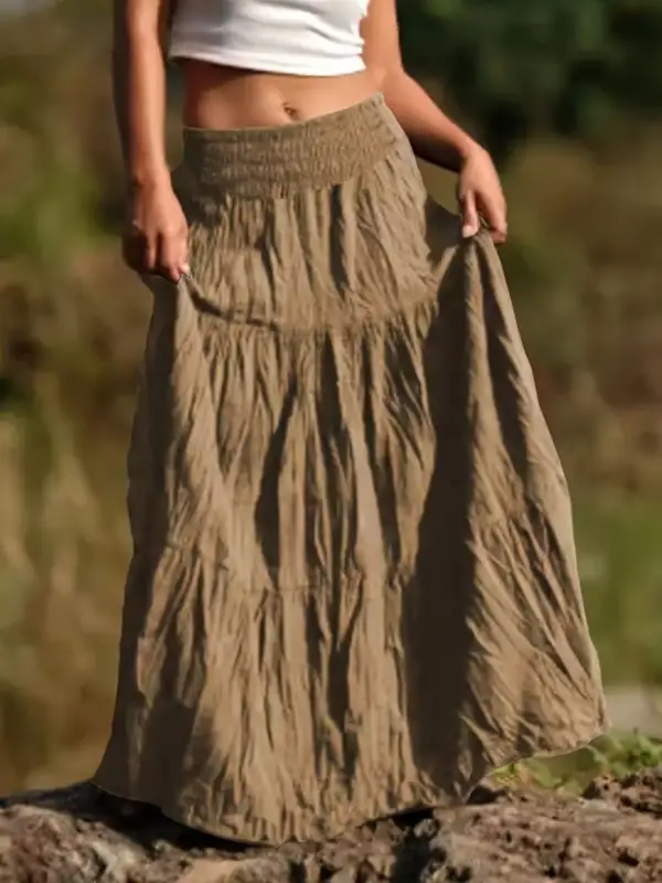 Tiered Maxi Skirt