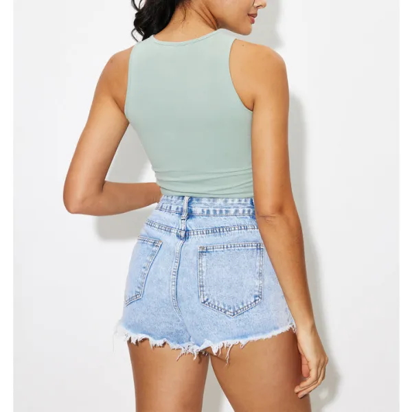 Soft Round Neck Cropped Tank