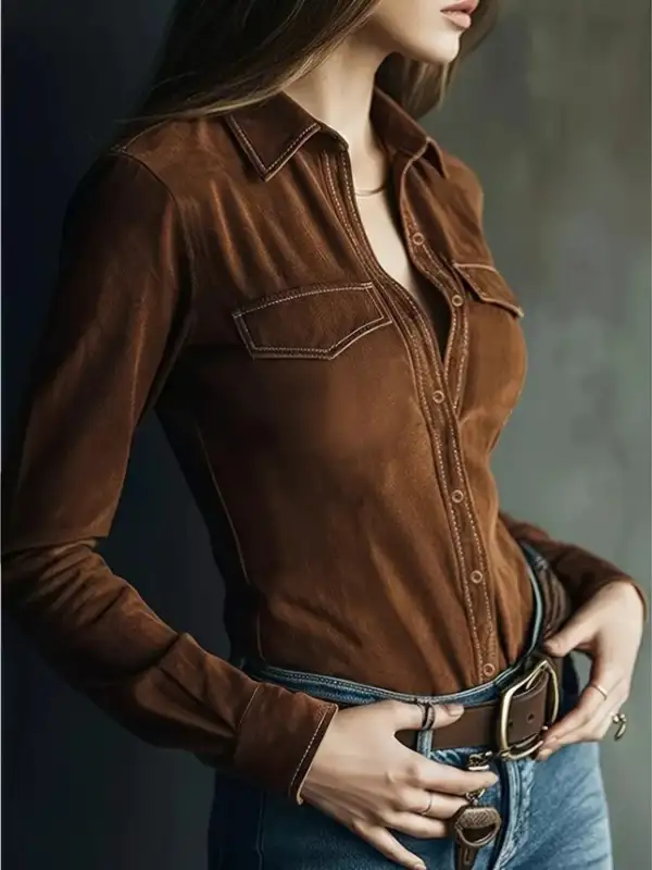 Vintage Button Down Long Sleeve Shirt