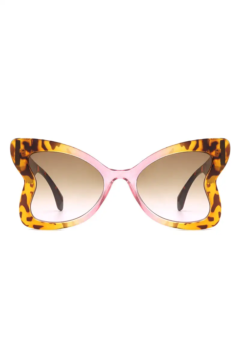 Cat Eye Butterfly Frame Sunglasses