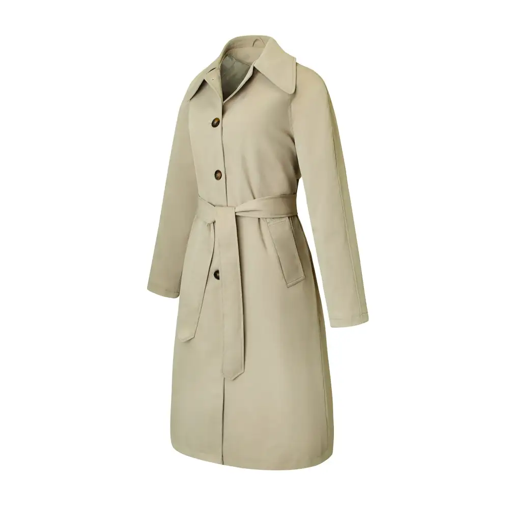 Refined Double Breasted Trench Coat