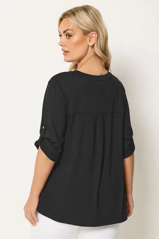 Black Placket Shirt