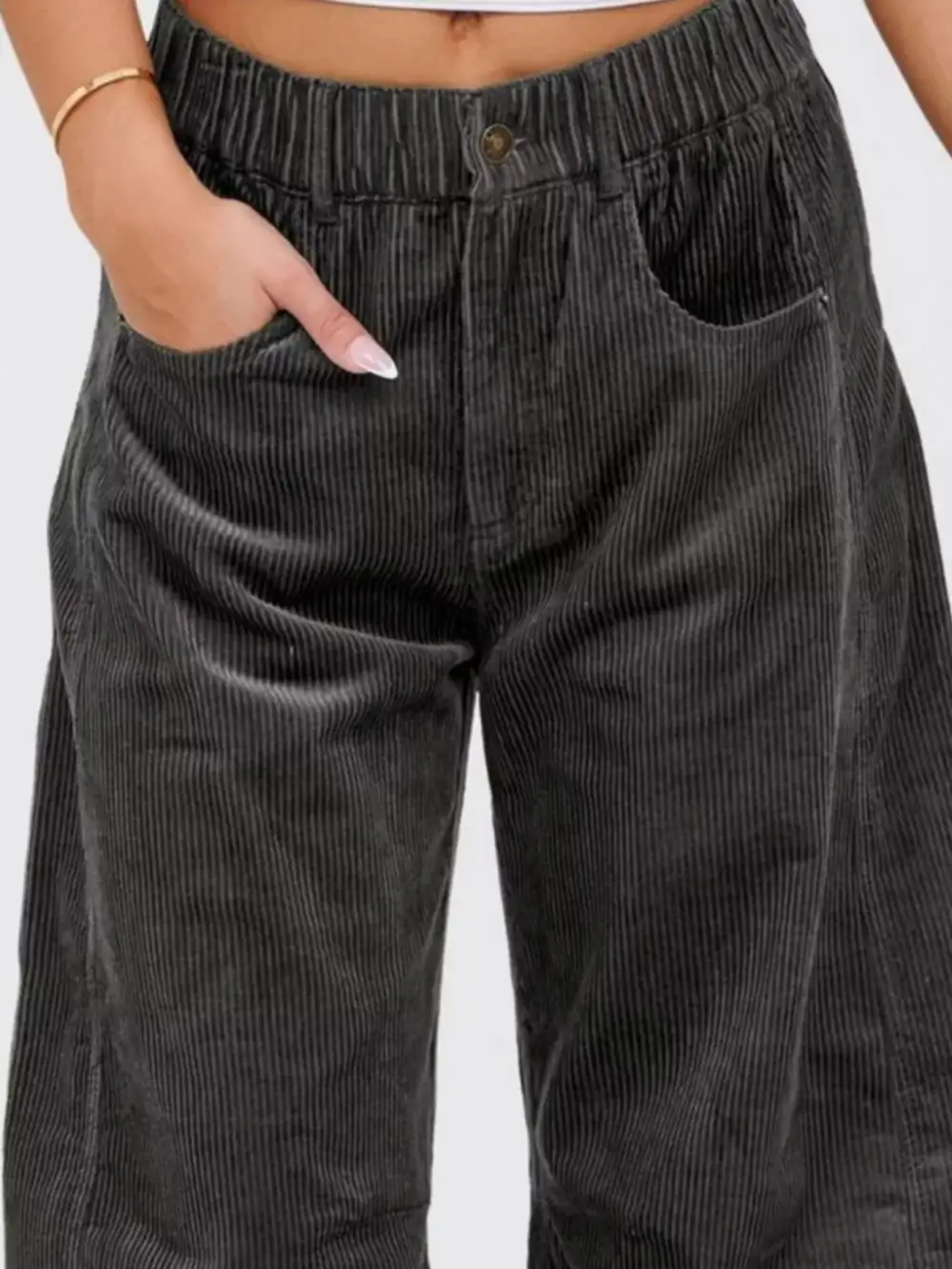 Classic Corduroy Wide Leg Pants