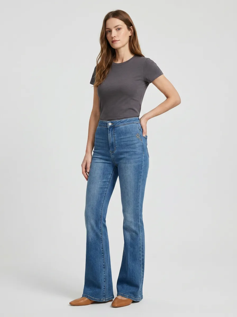 Women's High Waist Casual Denim Jeans