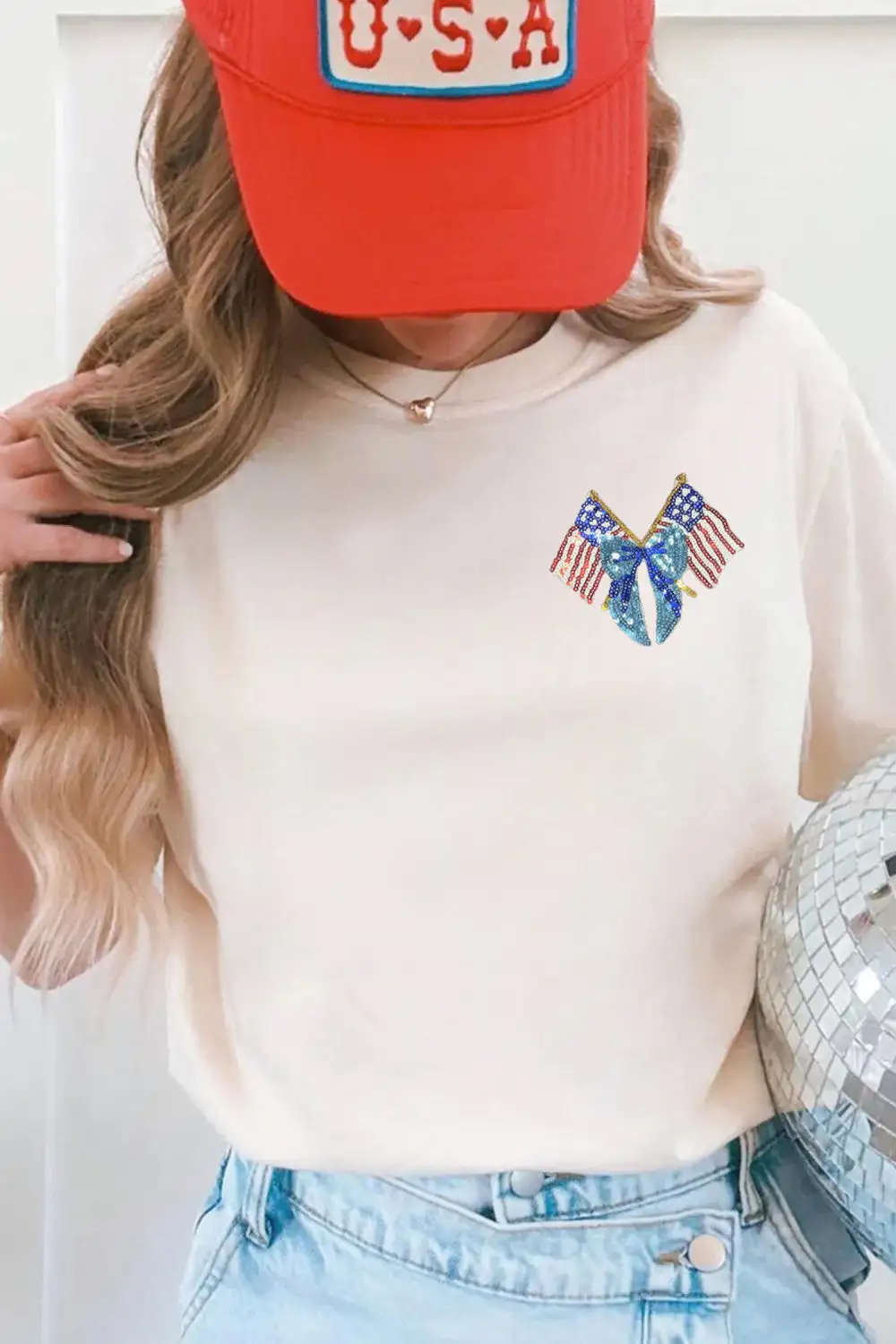 Sequin Graphic T Shirt