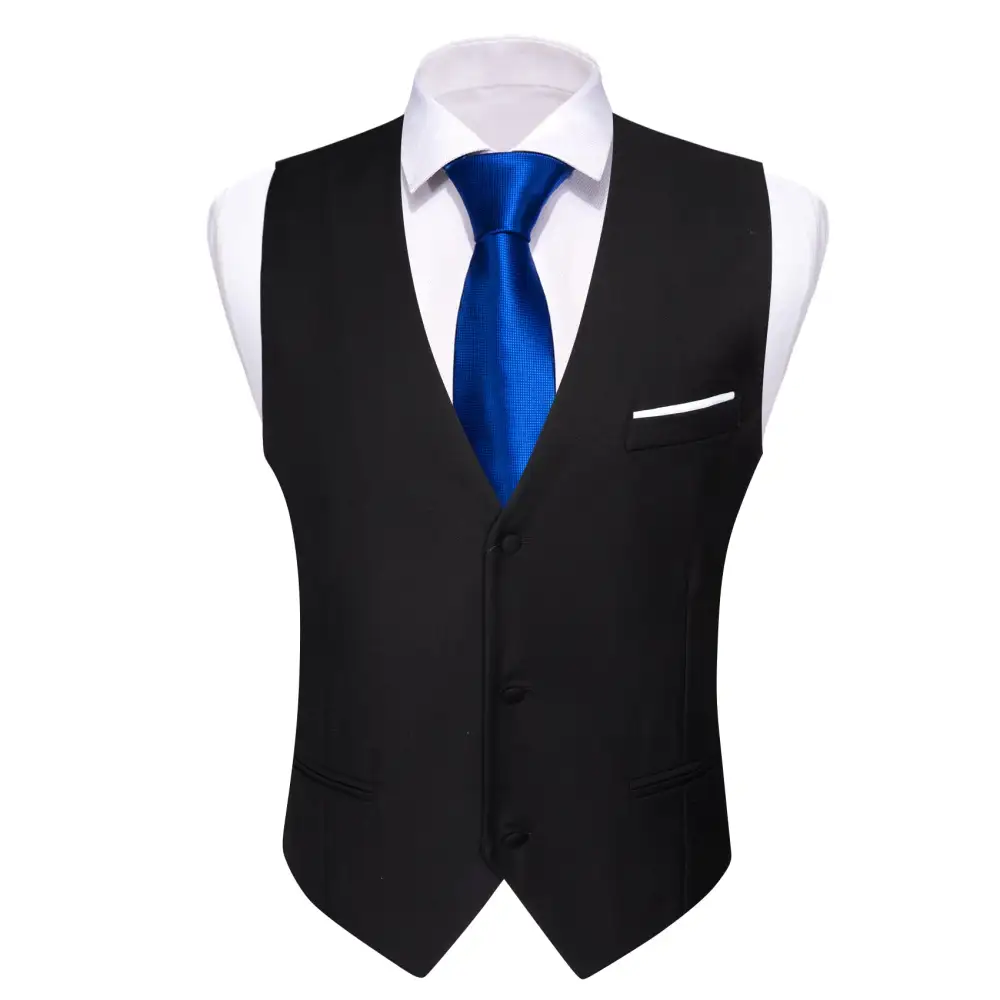 Solid Business Formal Dress Vest