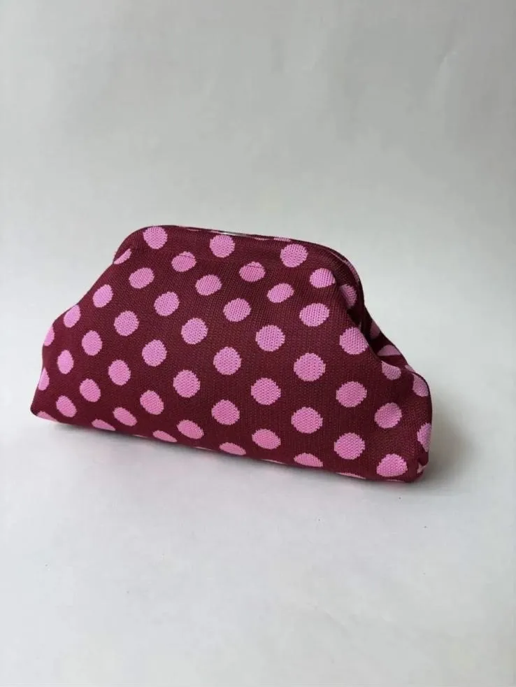 Dot Print Everyday Cosmetic Bag