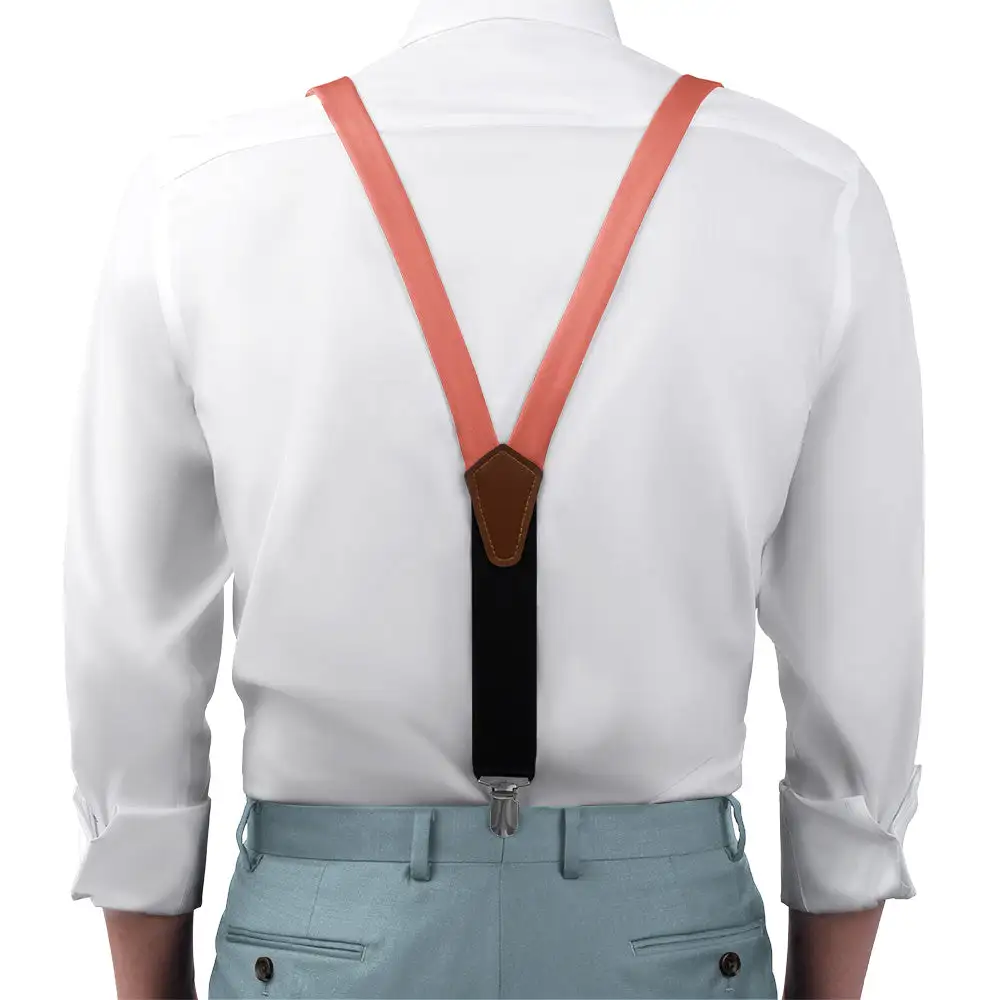 Classic Contemporary Solid Tone Suspenders