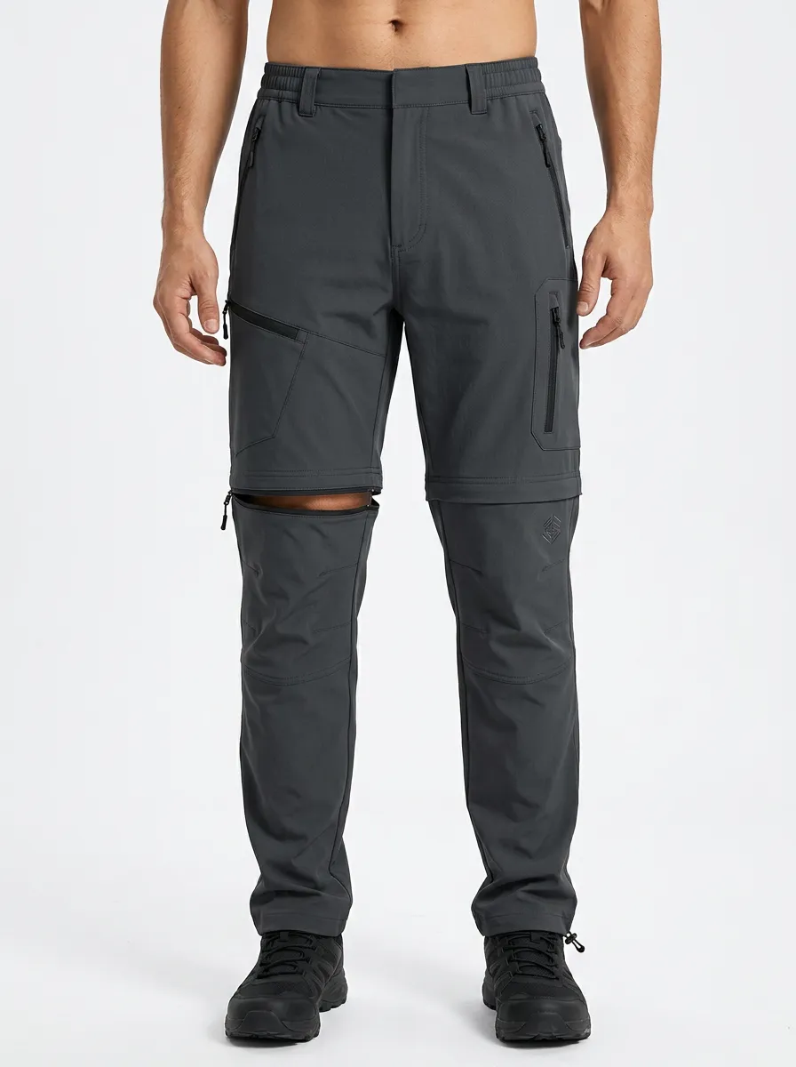 Men's Range Travel Waterproof Zip-Off Tactical Cargo Pants