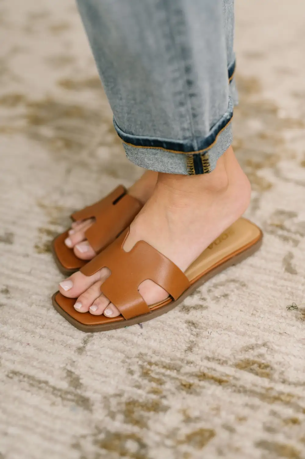 Polished Flat Sandals