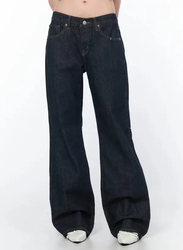 Straight-Fit Straight-Leg Jeans
