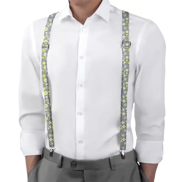 Bloom Floral Pattern Suspenders