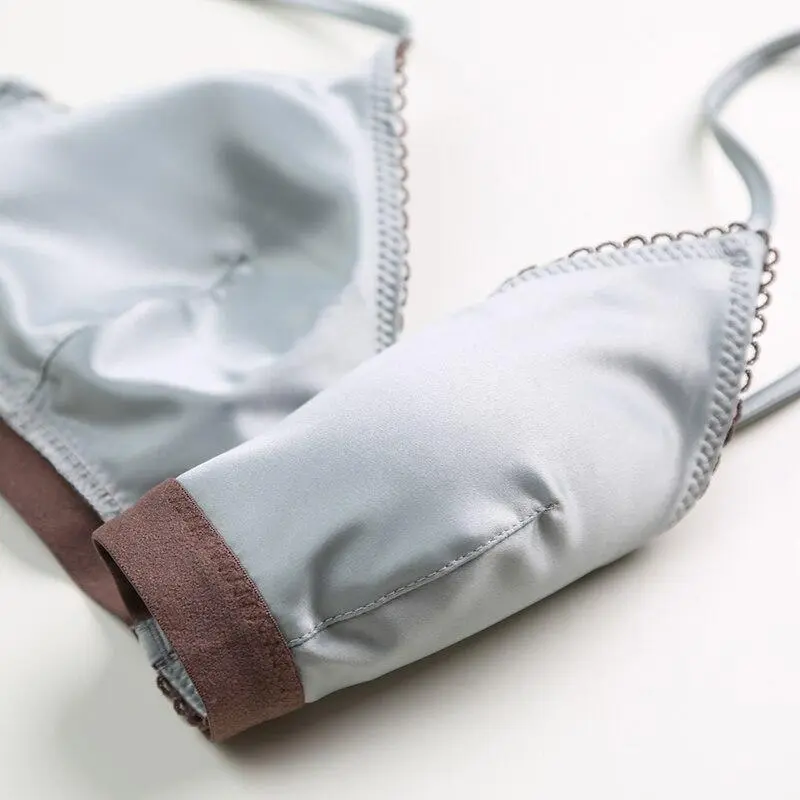 Satin Removable-Pad Lingerie Set