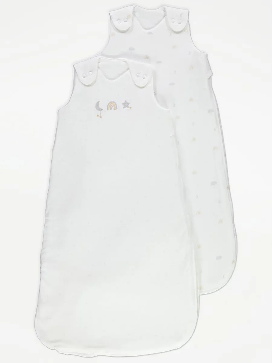 White Star Rainbow Sleeping Bags 2.5 Tog 2 Pack