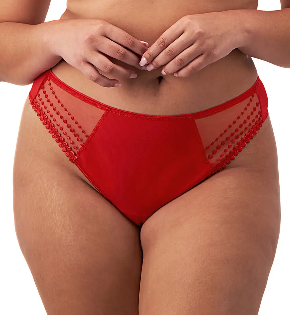 Everyday Mid-Rise Mesh Cotton Thong Panty