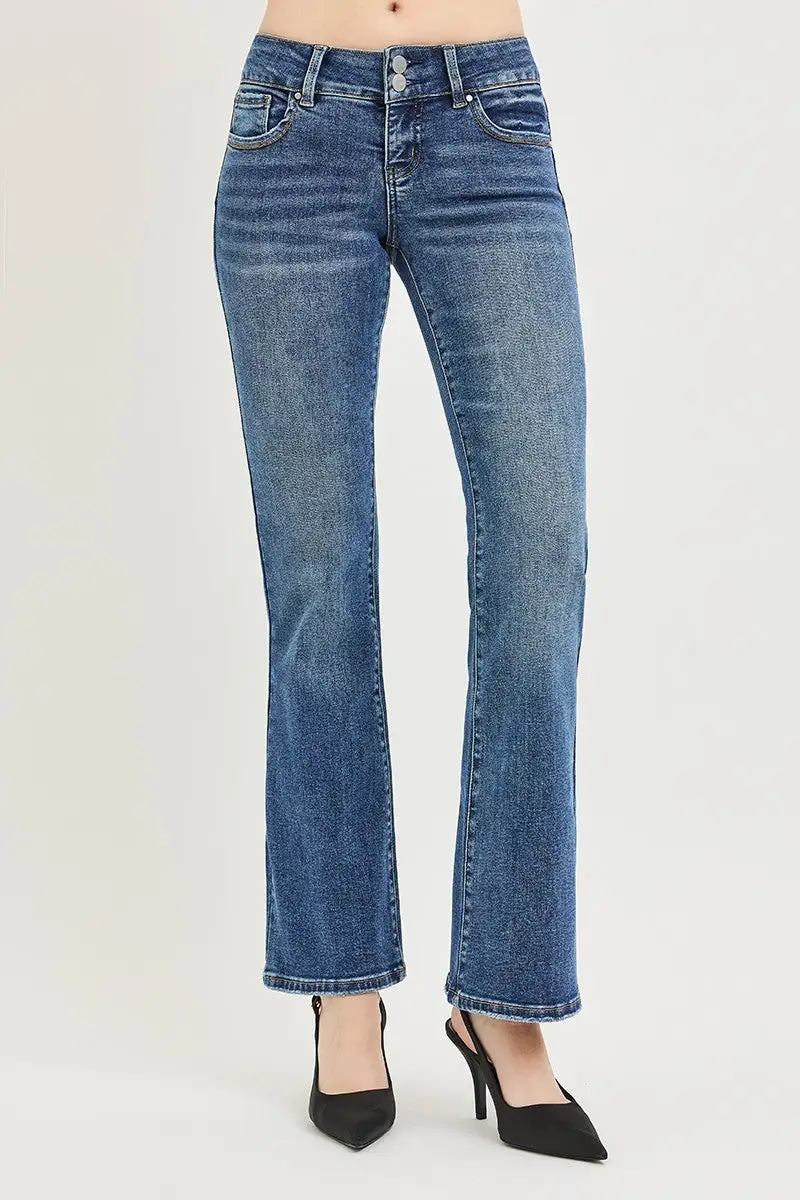 Low Rise Bootcut Jeans