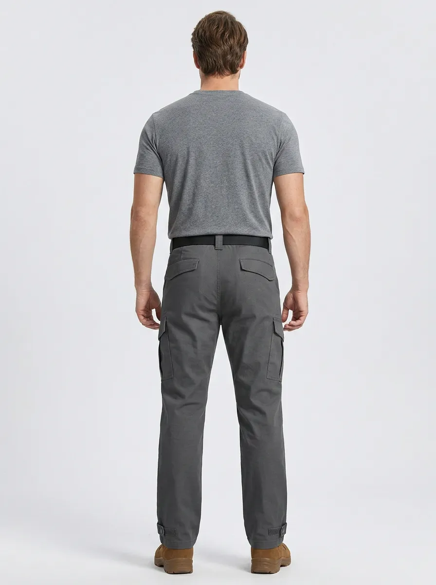 Minimal Neat Men's Multi-Pocket Waterproof Tactical Cargo Pants