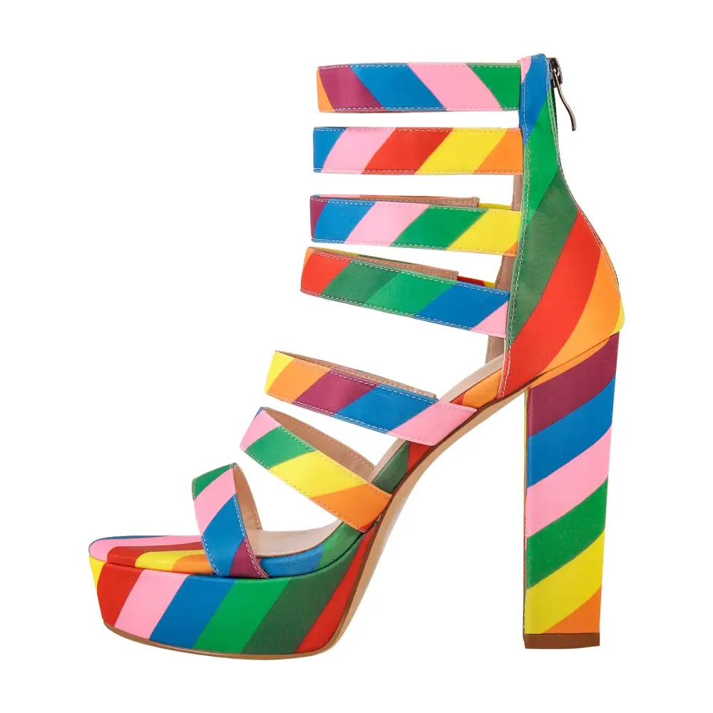 Platform Chunky Heel Strap Sandals