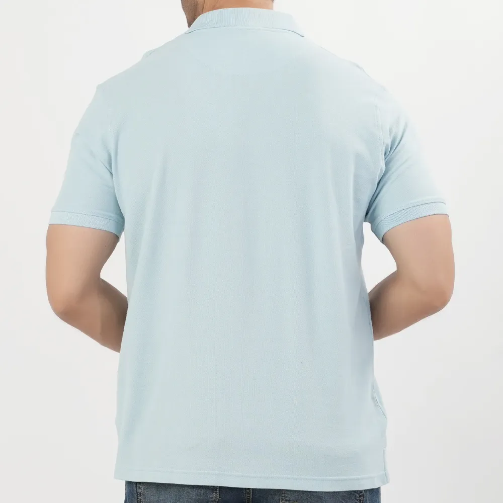 Men's Regular Fit Solid Polo Shirt