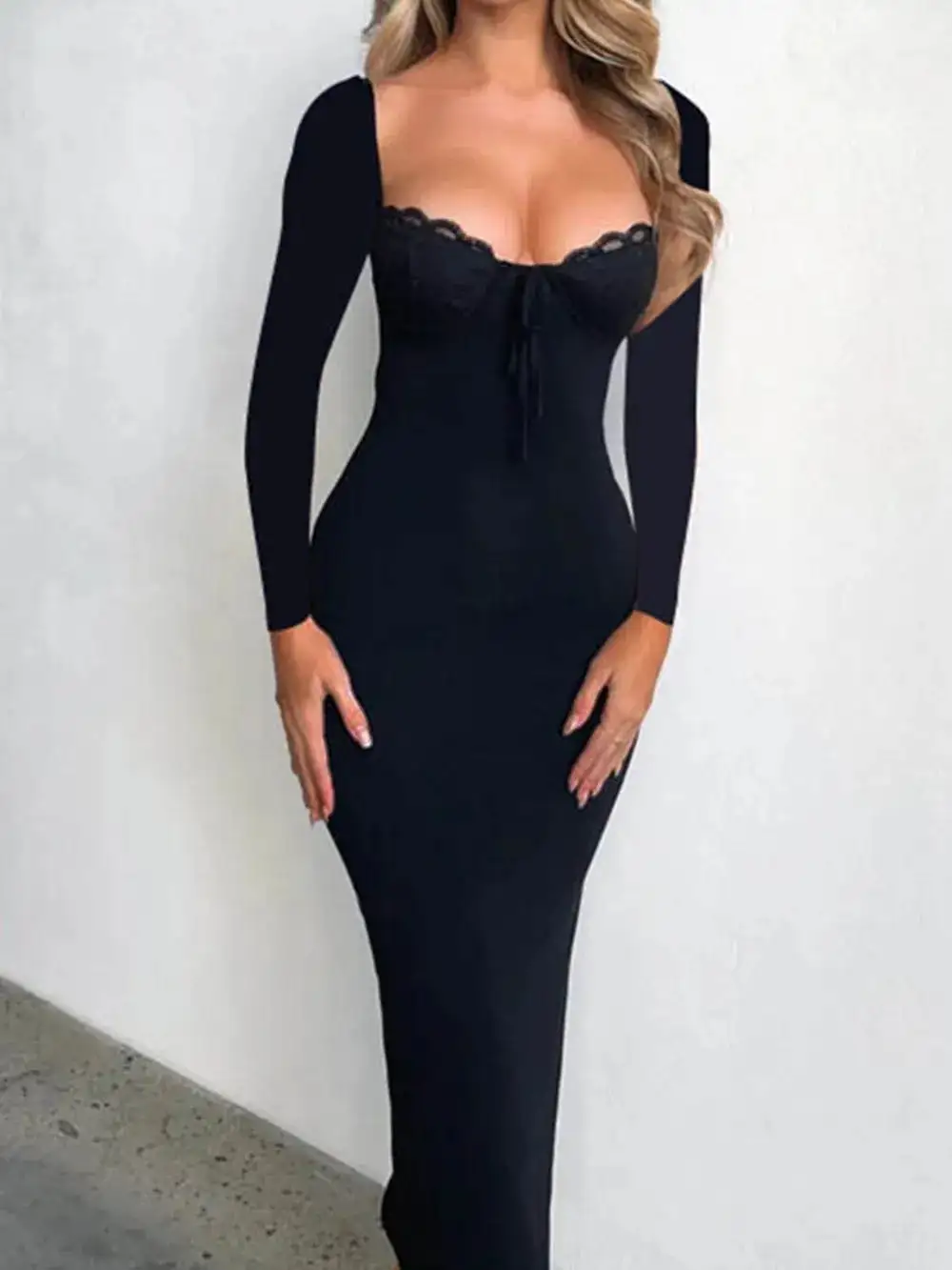 Maxi Lace Detail Dress