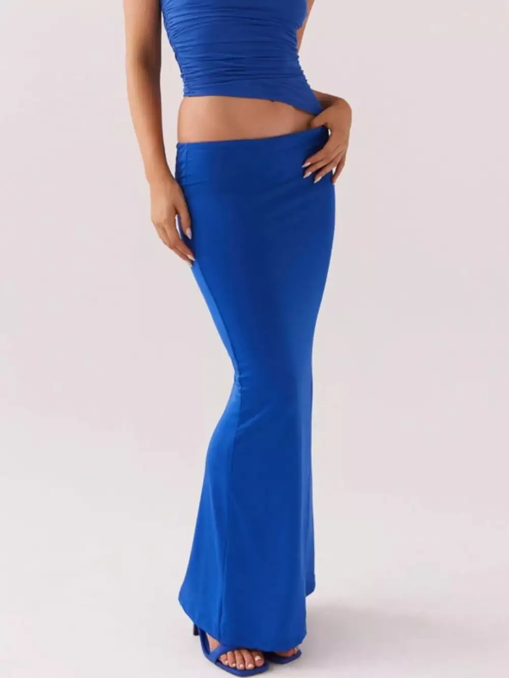 One Shoulder Top and Maxi Skirt Set
