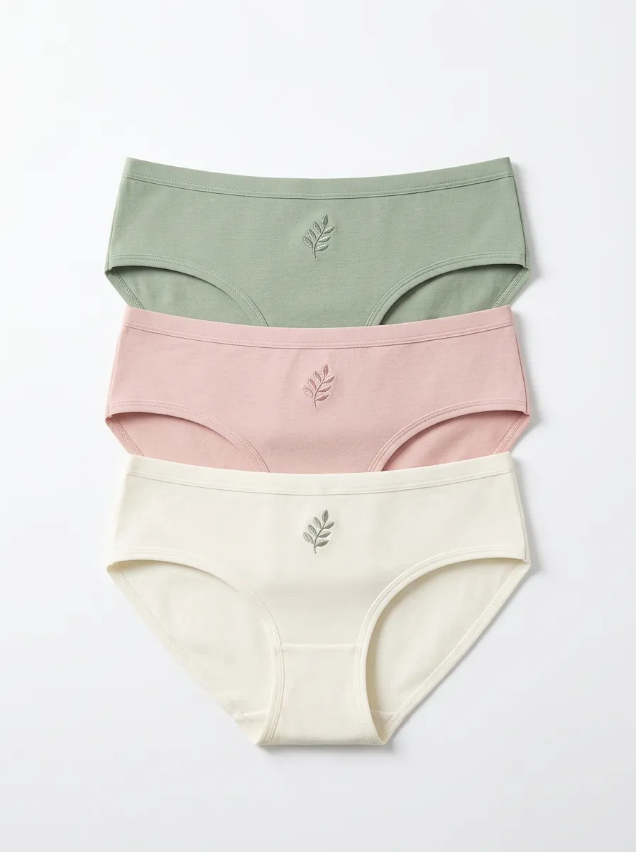 Women's Mid-Rise Rose Briefs Three Pack
