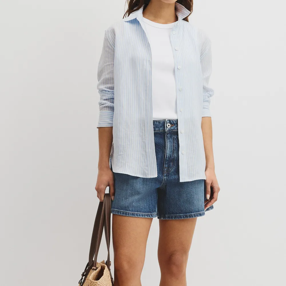 Women's Striped Linen Shirt