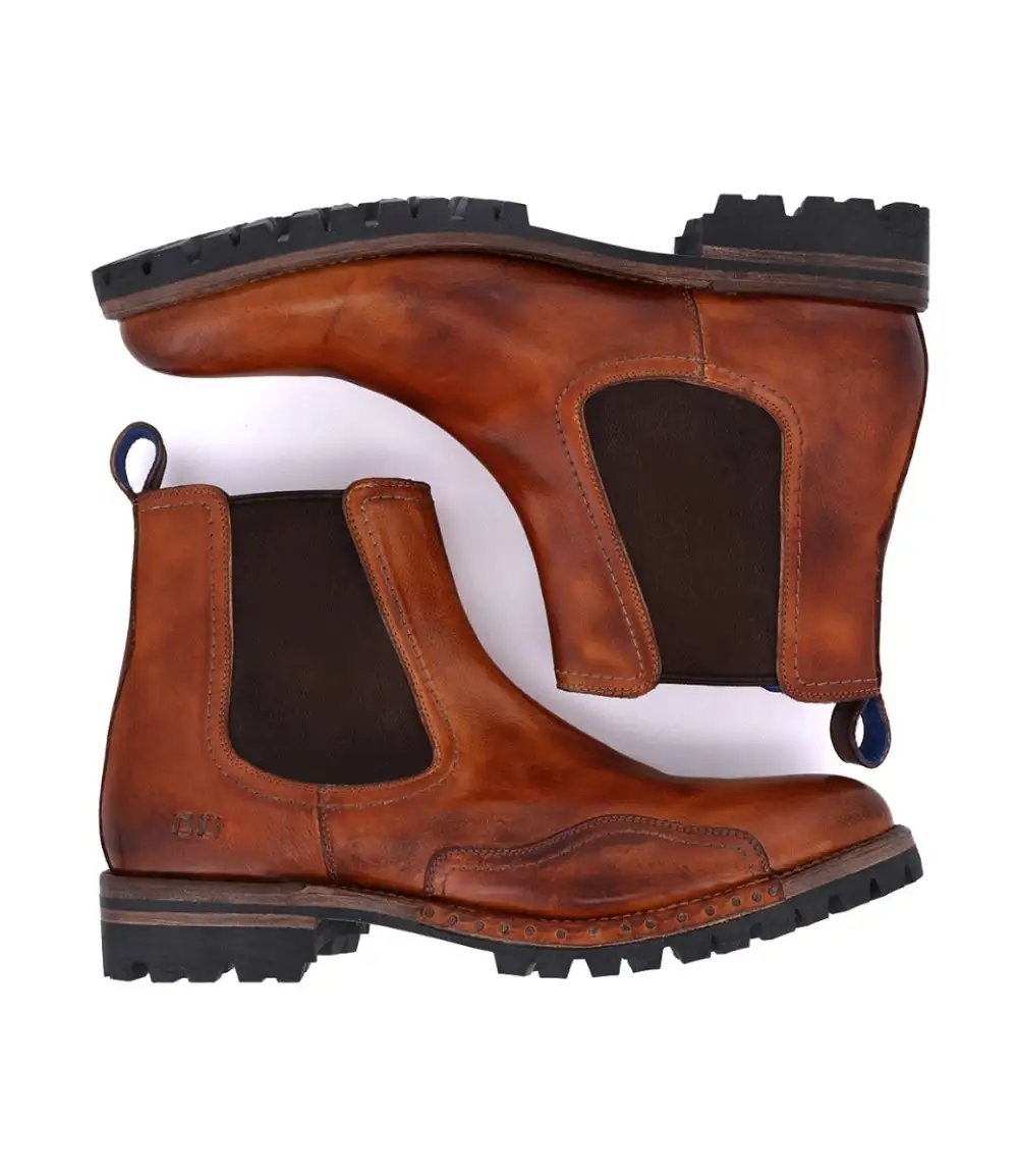 Lug-Sole Streamlined Chelsea Boots