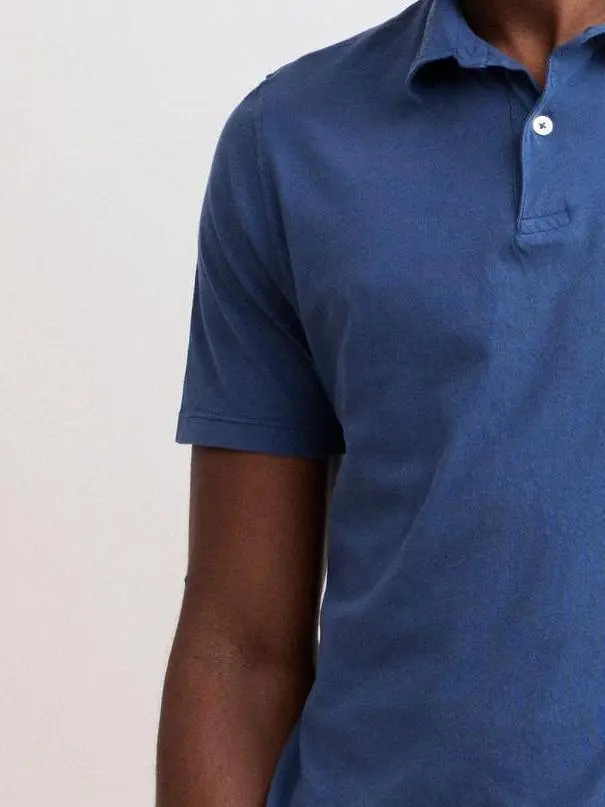 Comfortable Casual Breathable Soft Dark Blue Polo Shirt