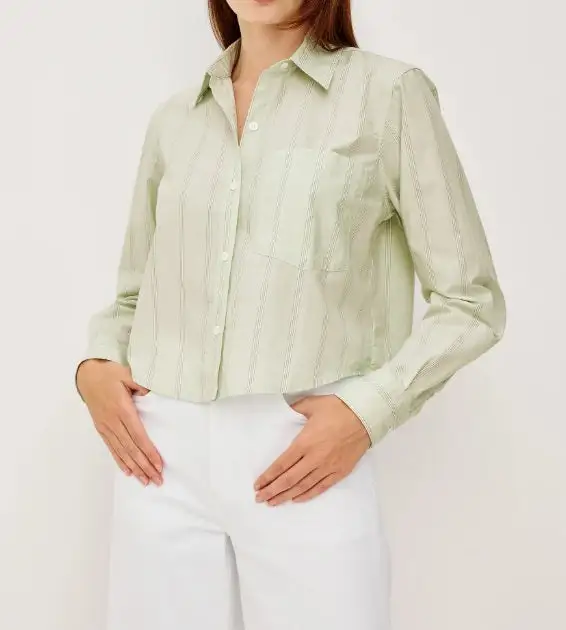 Button Front Pocket Detail Shirt