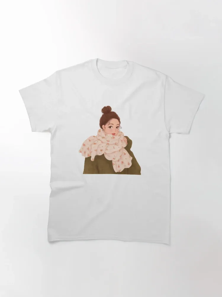 Women's Casual Cute Character Print Crew Neck Short-Sleeve T-Shirt