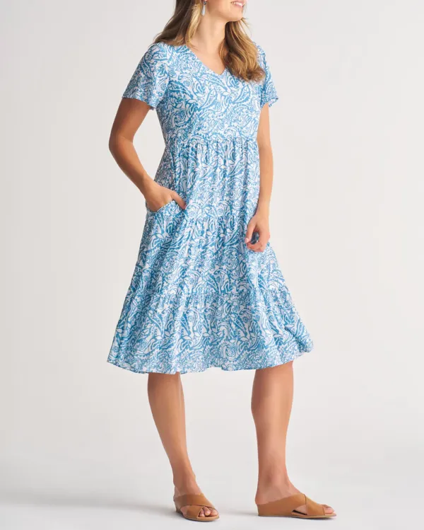 Printed Tier Dress