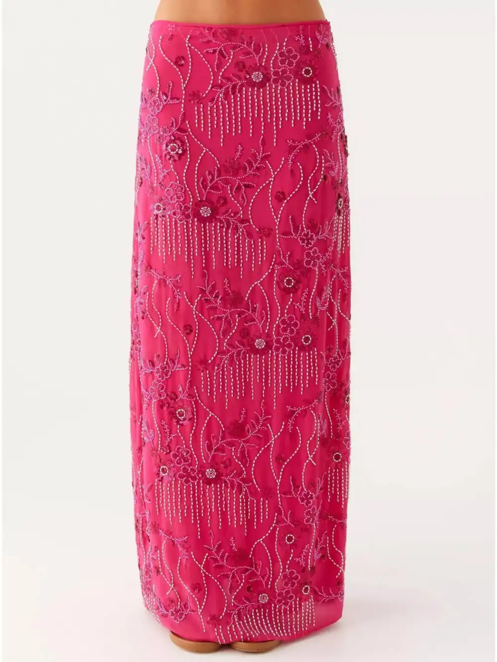 Soft Lace Sequined Skirt