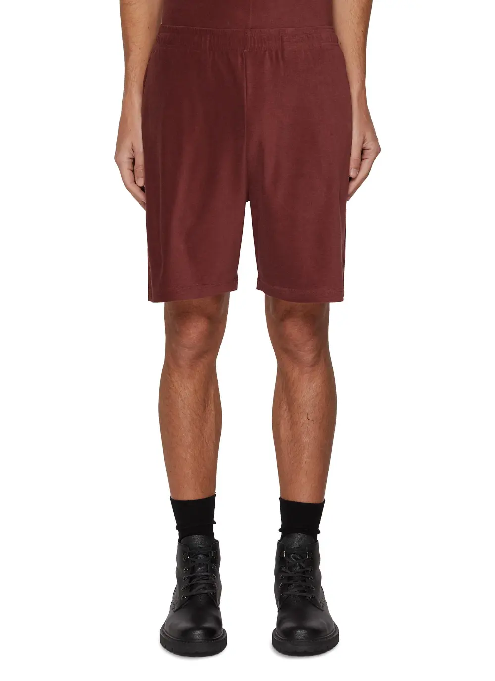 Casual Loose Breathable Dark Brown Shorts
