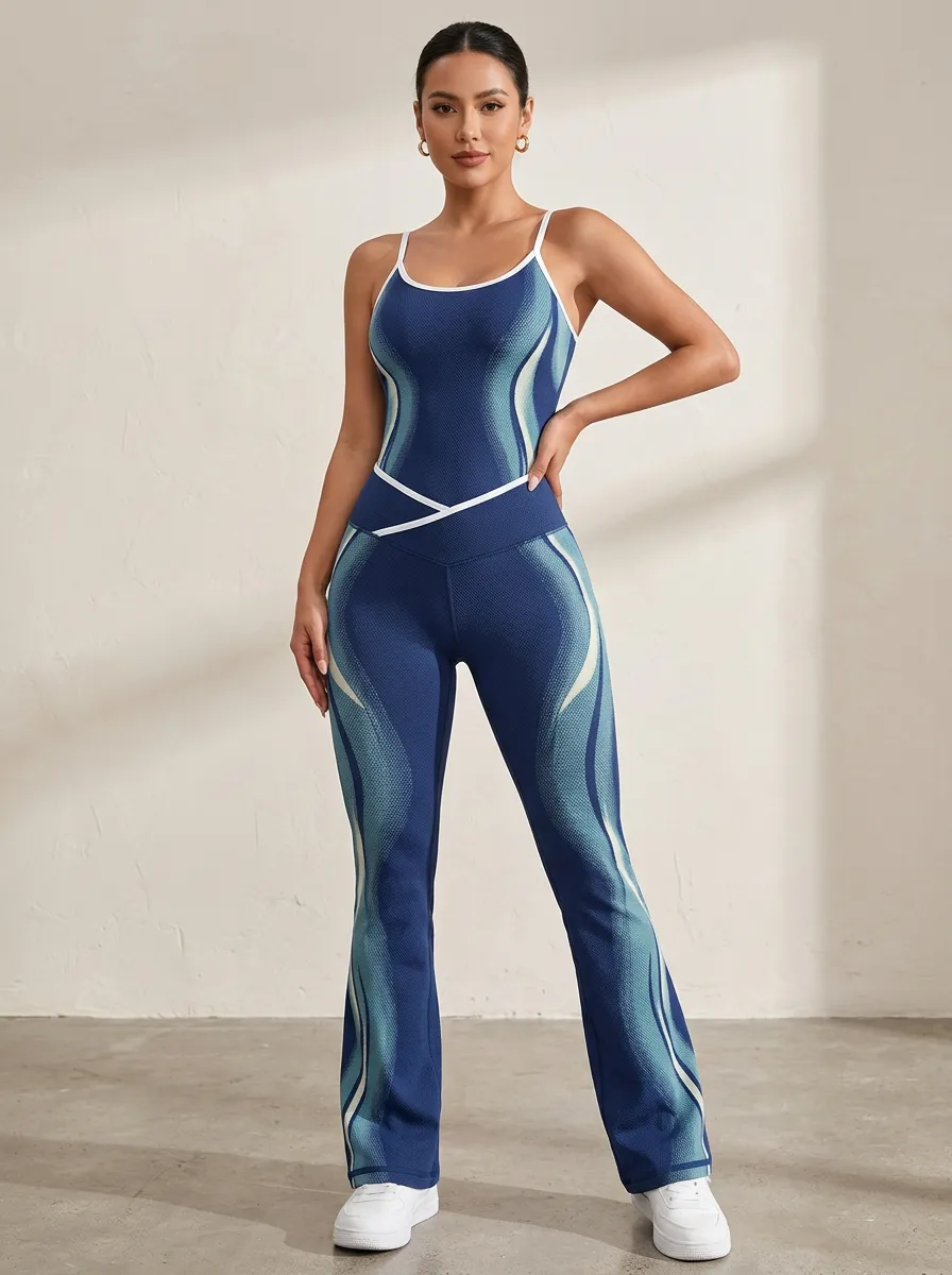 Wave Textured Flared Flare Active Set