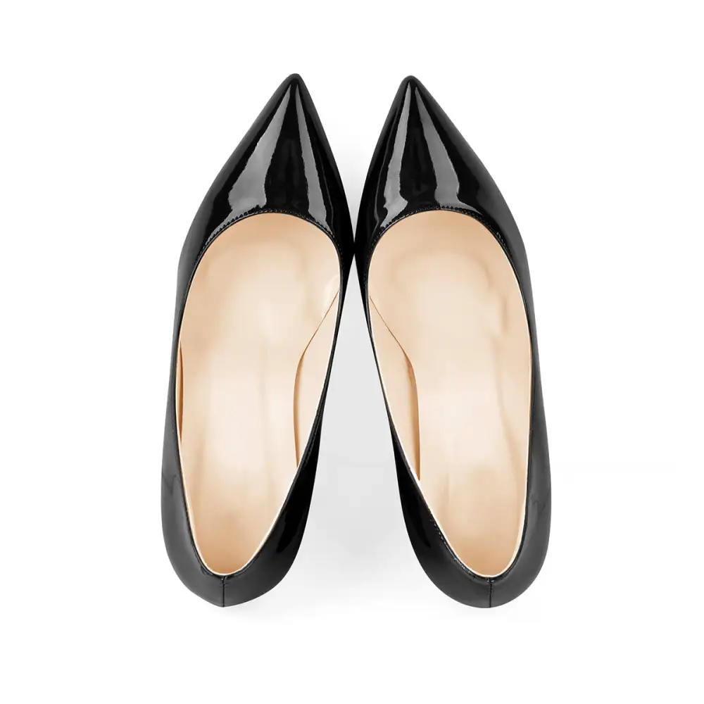 Modern Pointed Toe Chunky Heel Pumps