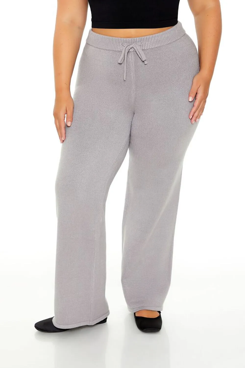 Plus Size Sweater-Knit Pants