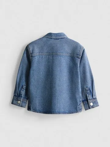 1-9yrs | Pure Cotton Long Sleeve Denim Shirt