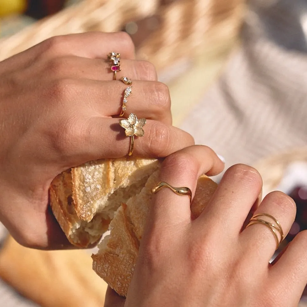 Modern Floral Ring