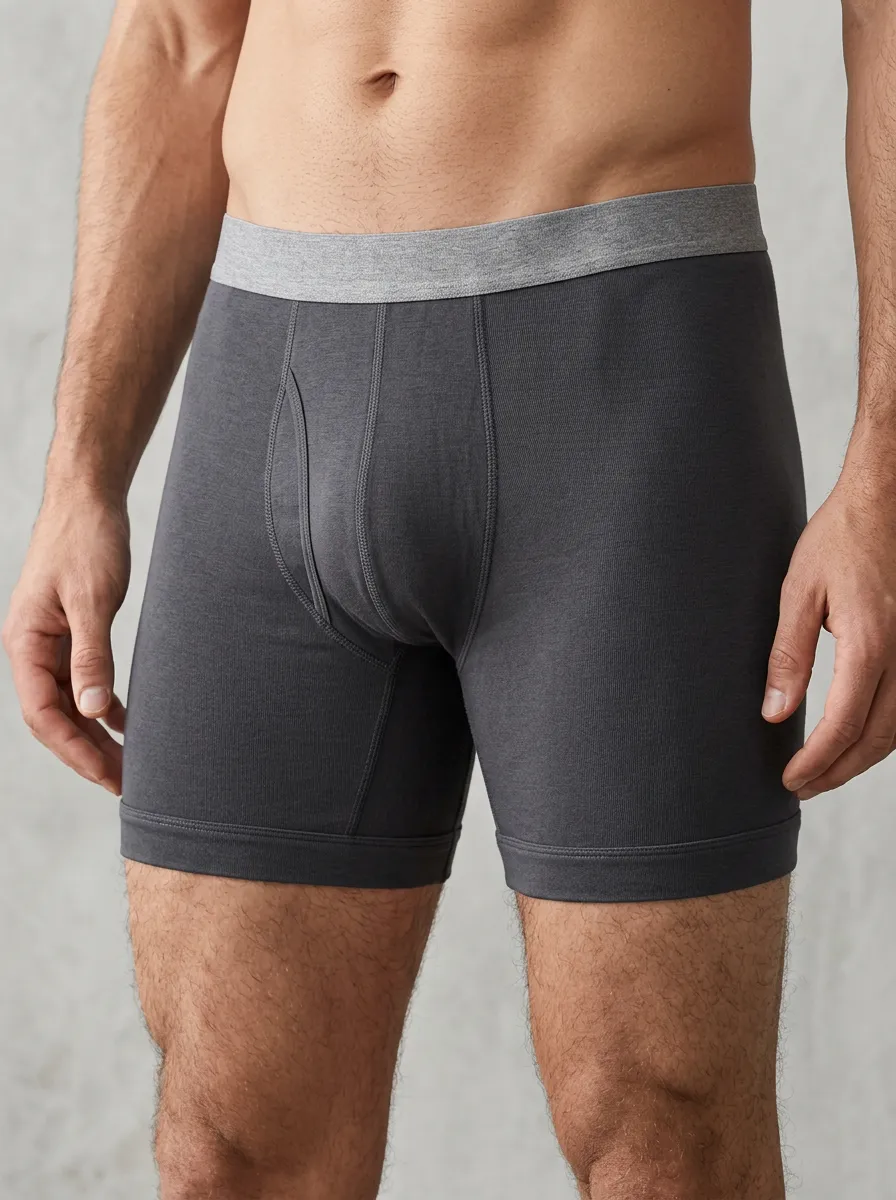 Easy-Wear Waistband-Detail Style Men's Boxer Briefs