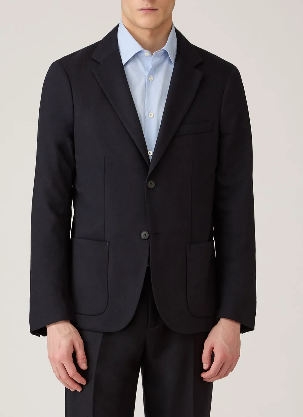 Half Canvas Flannel Blazer
