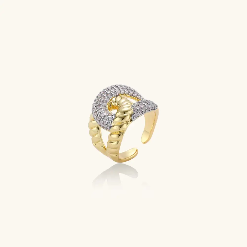 Sculptural Chain Link Ring