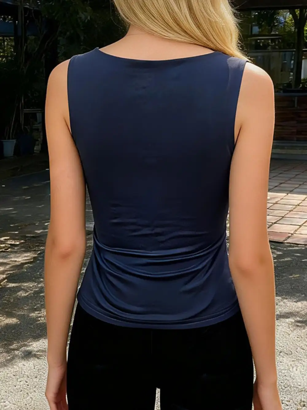 Square Neck Slim Fit Tank Top
