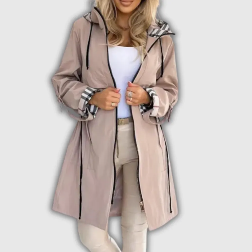 Hooded Rain Longline Coat