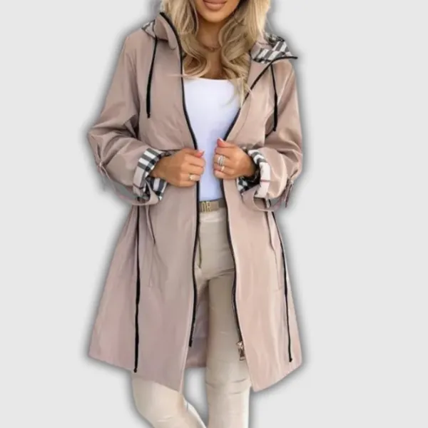 Hooded Rain Longline Coat