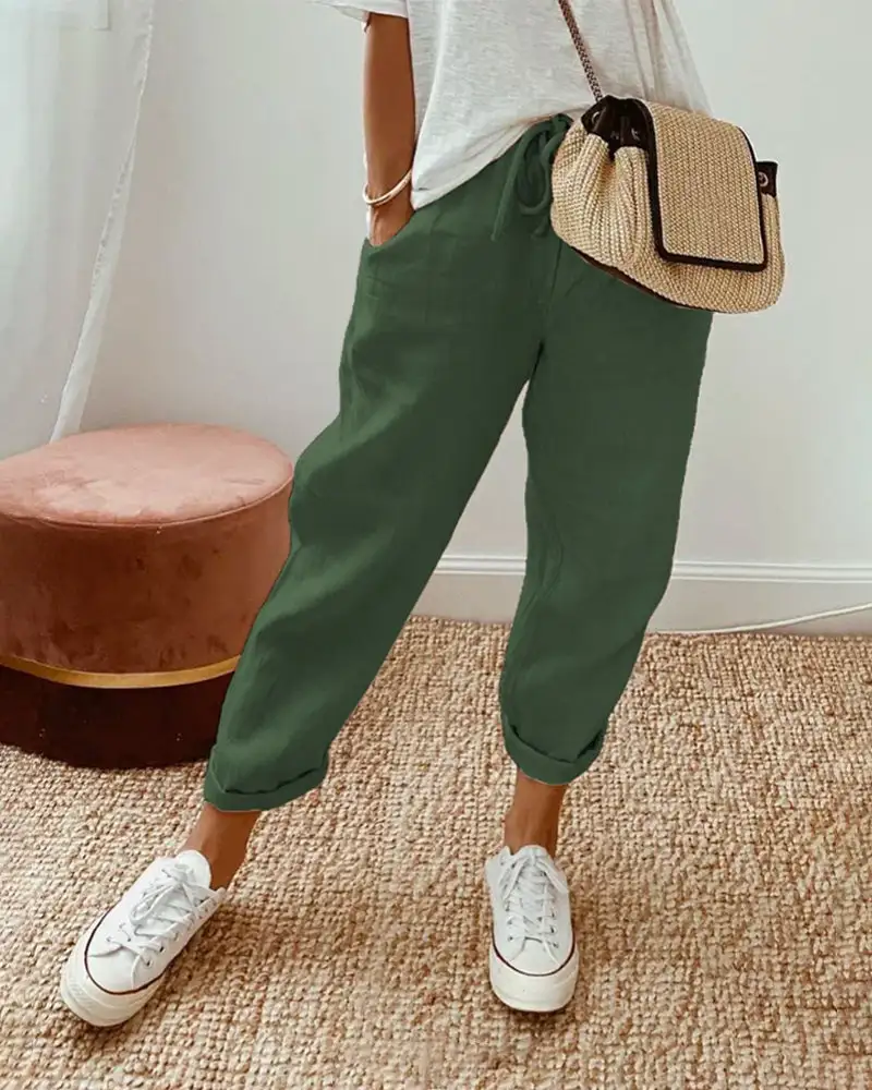 Classic Linen Everyday Casual Pants